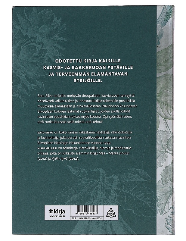 Satu Silvo & Silvoplee : elinvoimaa kasvisruoasta - Silvo, Satu - Ruokakirjat - 10105486214 - 1