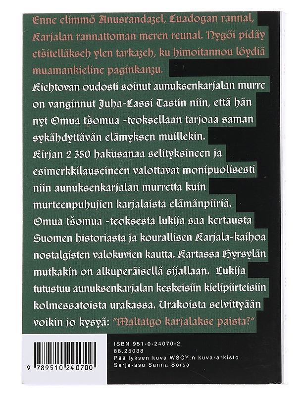 Omua tsomua : karjalan kielen sanakniigu ... - Tast, Juha-Lassi - Matkaoppaat ja sanakirjat - 10105486318 - 1