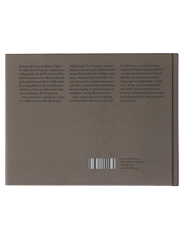 Kävelyretkiä 1930-luvun Viipurissa : Eino Partasen valokuvia - Neuvonen, Petri - Tietokirjat ja oppaat - 10105486451 - 1
