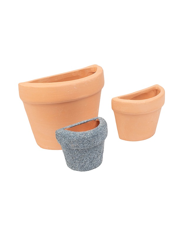 Miniatyyritarvike, kukkaruukku 3 kpl - Askartelu - 10105486637 - 0