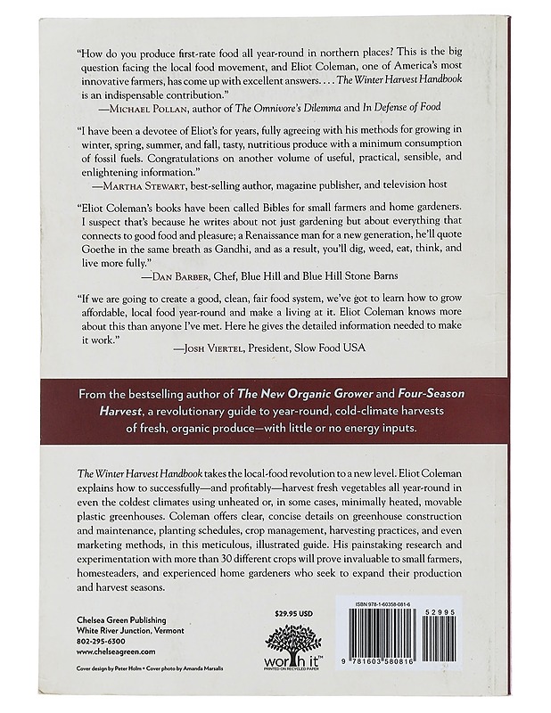 The winter harvest handbook : year-round vegetable production using deep-organic techniques and unheated greenhouses - Coleman, Eliot - Tietokirjat ja oppaat - 10105486657 - 1