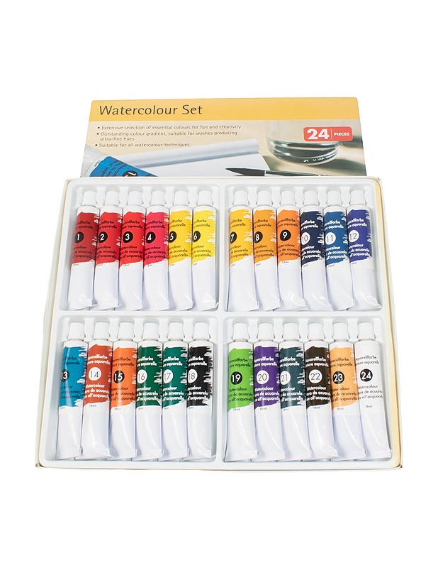 Vesivärisetti, 24 kpl - Askartelu - 10105486678 - 0