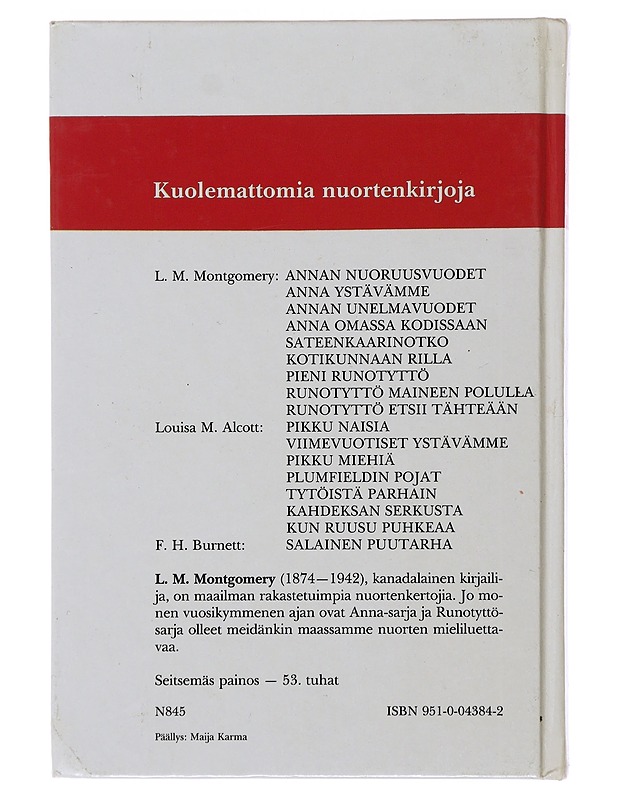 Sateenkaarinotko - Montgomery, L.M - Nuorten kirjat - 10105486680 - 1