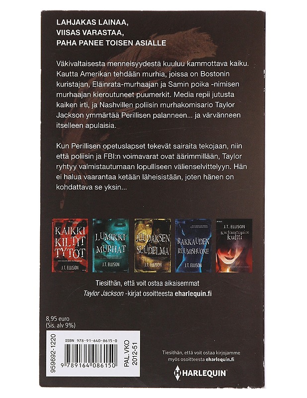Murhakopiopeli - J.T.Ellison - Jännitys ja dekkarit - 10105486717 - 1