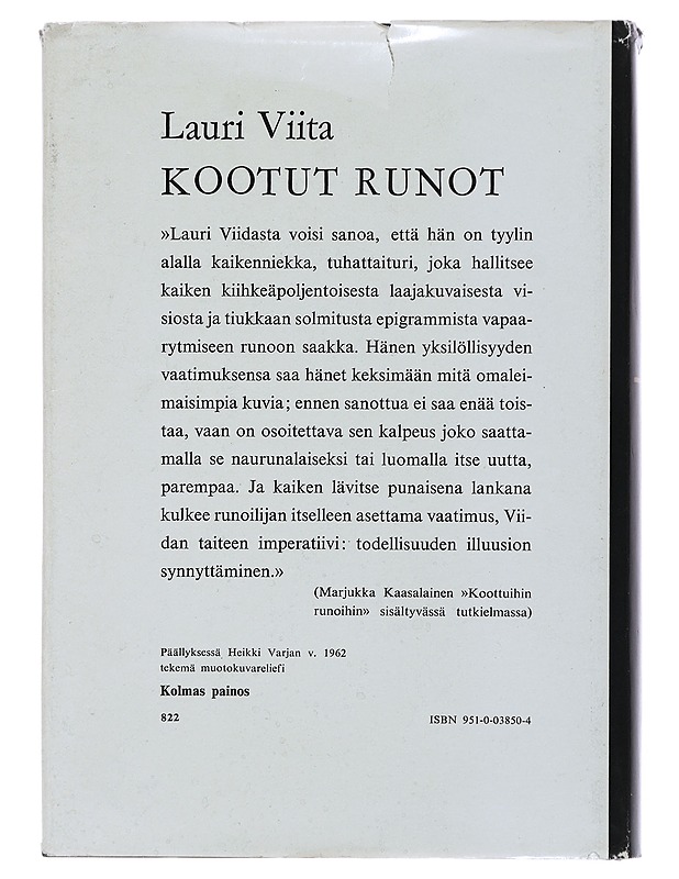 Kootut runot - Lauri Viita - Runot ja näytelmät - 10105486712 - 1