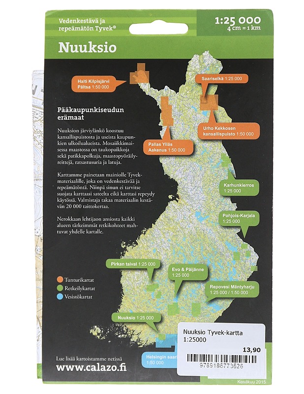 Nuuksio : Haltia, Haukkalampi, Kattila, Reitti 2000, Oittaa, Siikajärvi, Pirttimäki, Luukki, Vaakkoi, Salmi - Tietokirjat ja oppaat - 10105486723 - 1