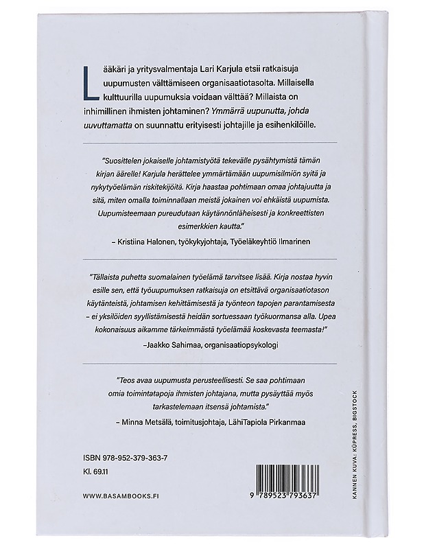 Ymmärrä uupunutta, johda uuvuttamatta - Lari Karjula - Tietokirjat ja oppaat - 10105486730 - 1