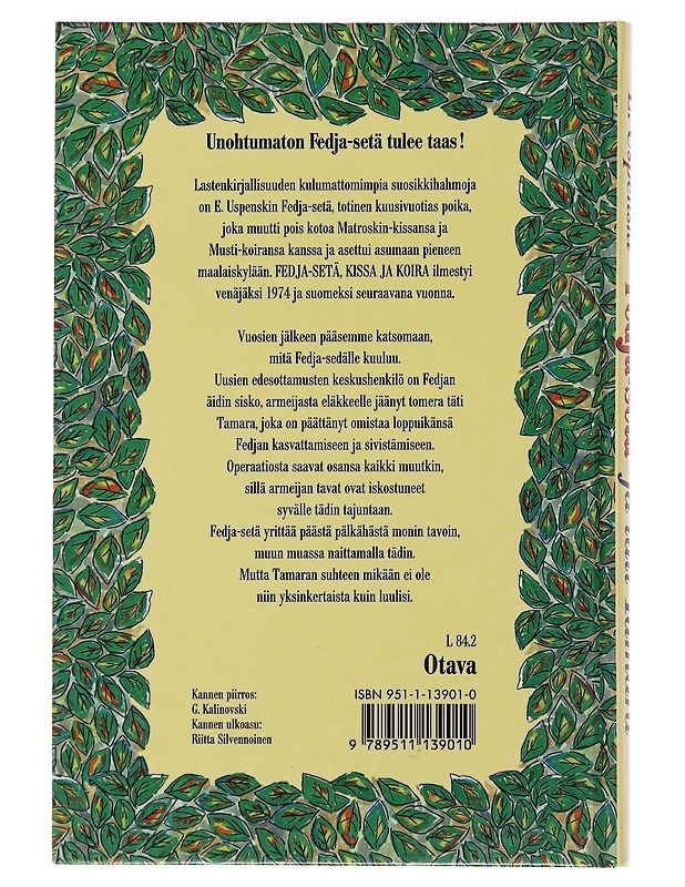 Fedja-setä ja täti Tamara - Uspenski, Eduard - Lastenkirjat - 10105486789 - 1