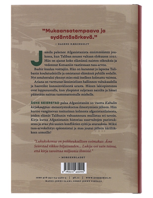 Afgaanit - Seierstad, Åsne - Elämäkerrat ja muistelmat - 10105486846 - 1