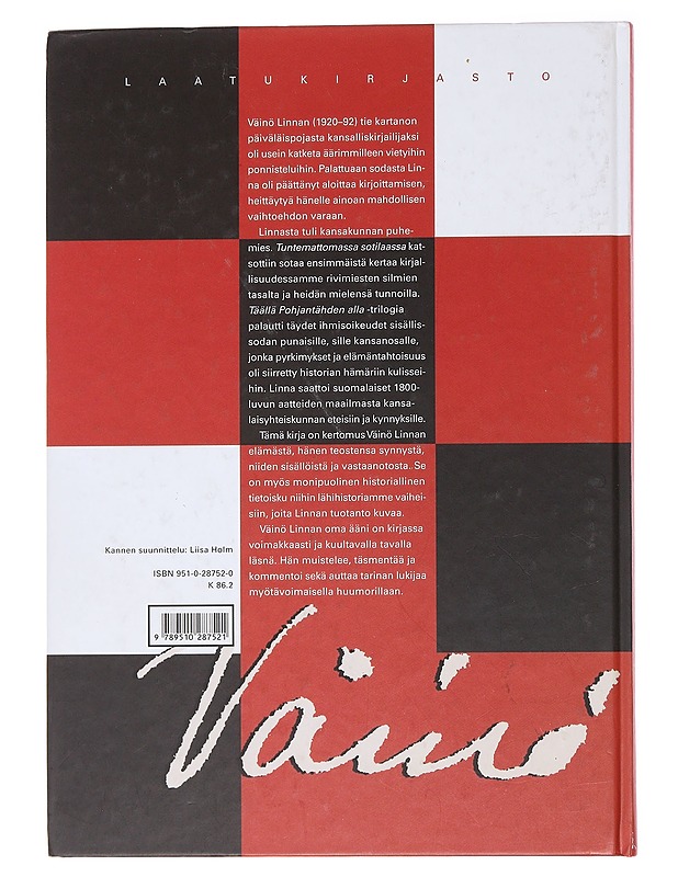 Väinö Linna: Kansakunnan puhemies - Risto Lindstedt - Elämäkerrat ja muistelmat - 10105486852 - 1