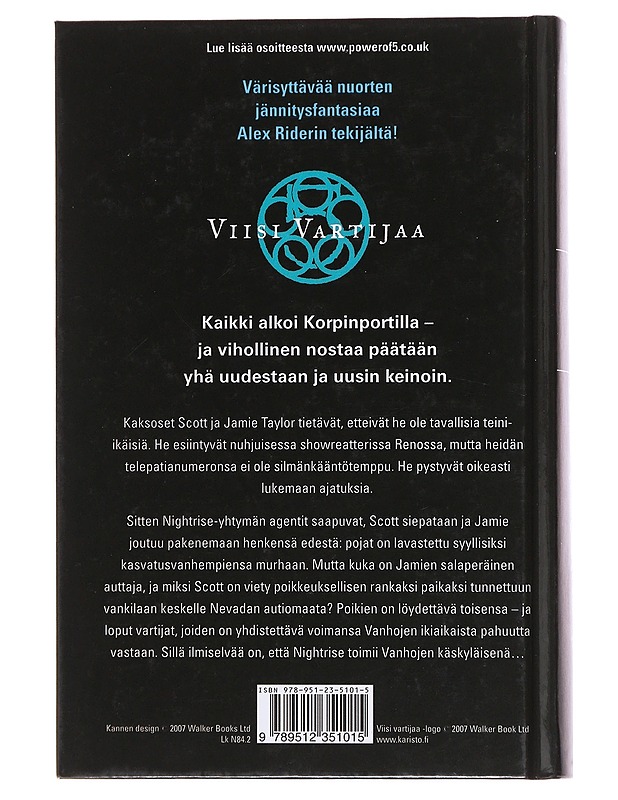 Viisi vartijaa, Kolmas kirja: Pimeän käskyläiset - Horowitz, Anthony - Fantasia- ja scifi - 10105486933 - 1