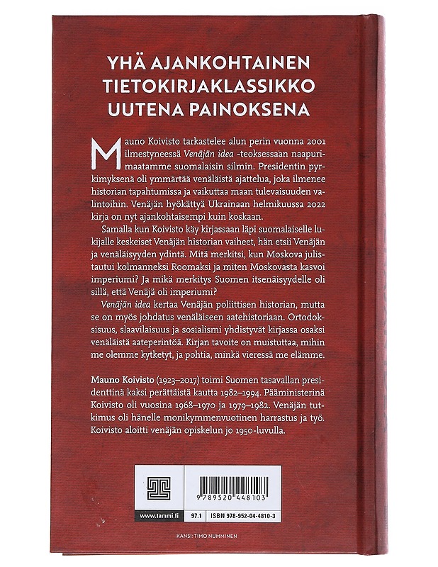 Venäjän idea - Mauno Koivisto - Historiakirjat - 10105486984 - 1