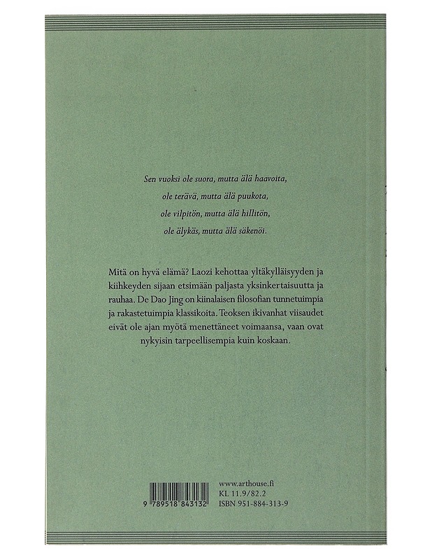 De dao jing - Laotse - Hyvinvointikirjat - 10105487182 - 1