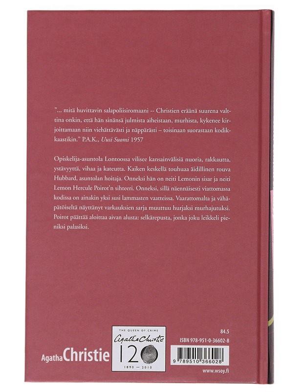 Neiti Lemon erehtyy - Christie, Agatha - Jännitys ja dekkarit - 10105487181 - 1