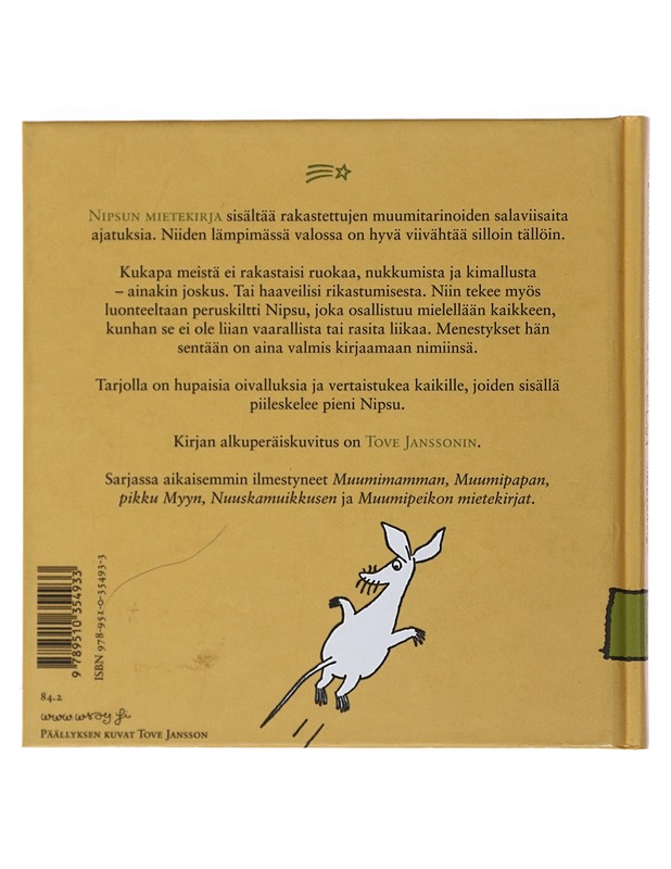 Nipsun mietekirja - Jansson, Tove - Lastenkirjat - 10105487189 - 1