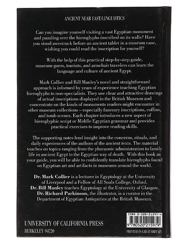 How to read Egyptian - Mark Collier, Bill Manley  - Tietokirjat ja oppaat - 10105487307 - 1