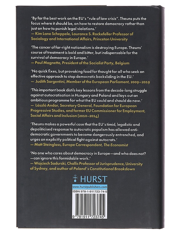 Protecting Democracy in Europe - Theuns, Tom - Historiakirjat - 10105487376 - 1