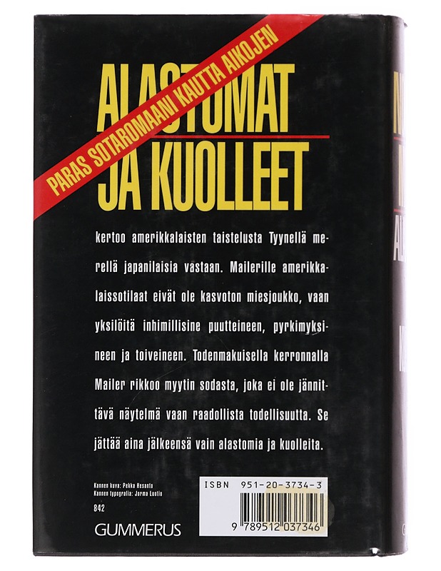 Alastomat ja kuolleet - Mailer, Norman - Romaanit ja novellit - 10105487416 - 1