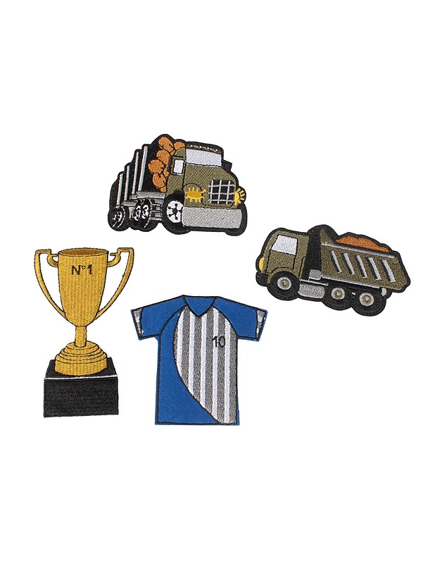 Silitettävä kangasmerkki, 4 kpl - Ompelu - 10105487444 - 0