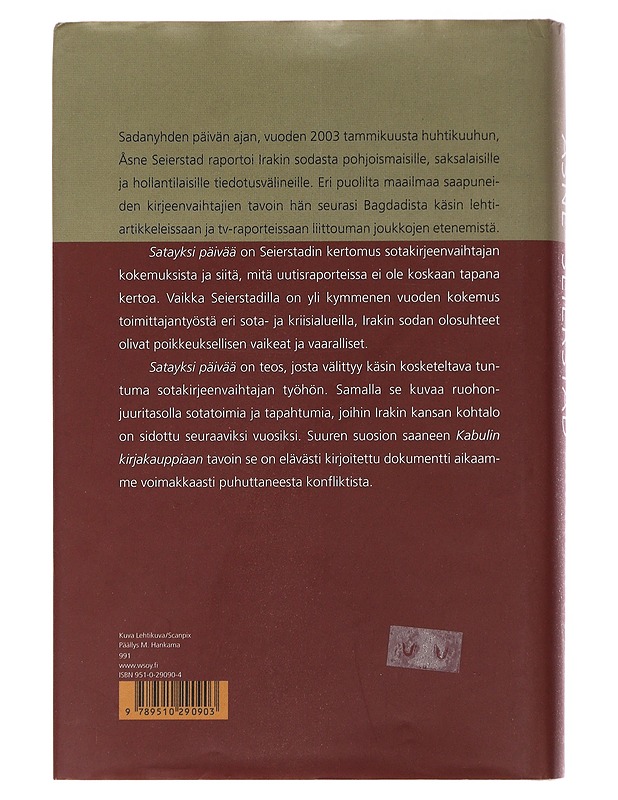 Satayksi päivää : matkareportaasi - Seierstad, Åsne - Elämäkerrat ja muistelmat - 10105487442 - 1