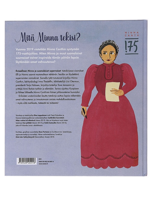 Ihmeellinen Minna ja suomalaiset supernaiset - Lappalainen, Elina - Lastenkirjat - 10105487565 - 1