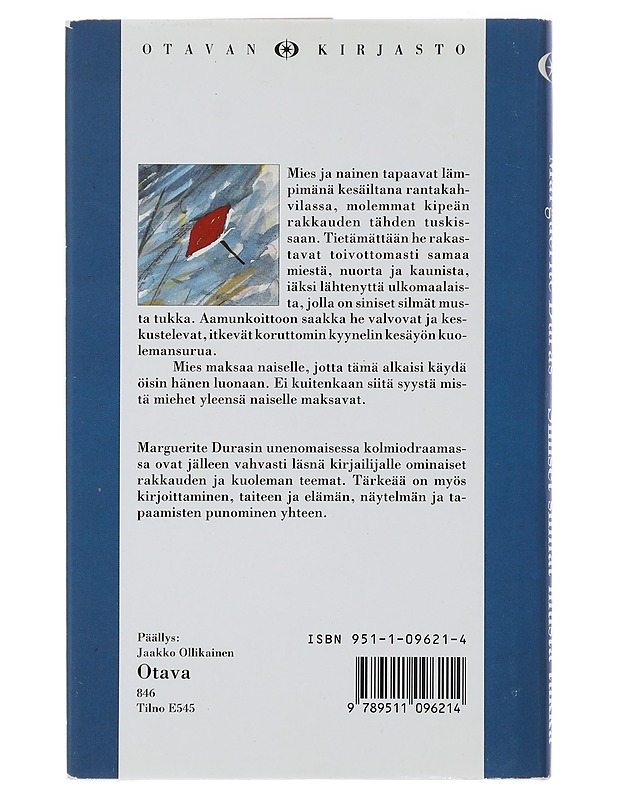 Siniset silmät, musta tukka - Duras, Marguerite - Romaanit ja novellit - 10105487613 - 1