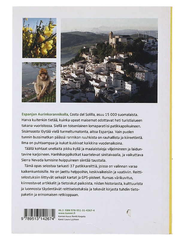 Espanjan aurinkorannikon patikkareitit - Korpela, Pentti - Tietokirjat ja oppaat - 10105487621 - 1