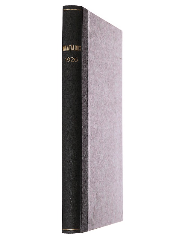 Maatalous: 1926 - K.J. Ellilä - Historiakirjat - 10105487732 - 1