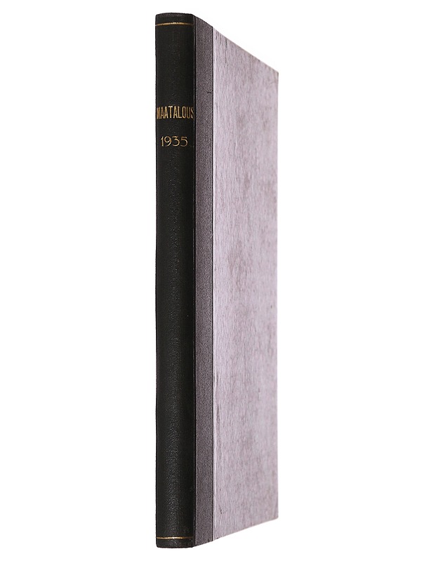 Maatalous: 1935 - K.J. Ellilä - Historiakirjat - 10105487744 - 1