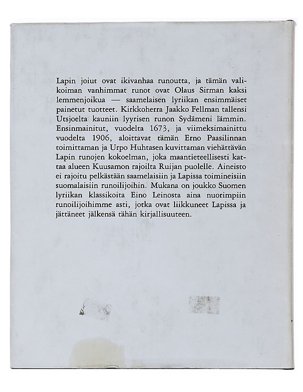 Lapin runot - Erno Paasilinna - Runot ja näytelmät - 10105487765 - 1