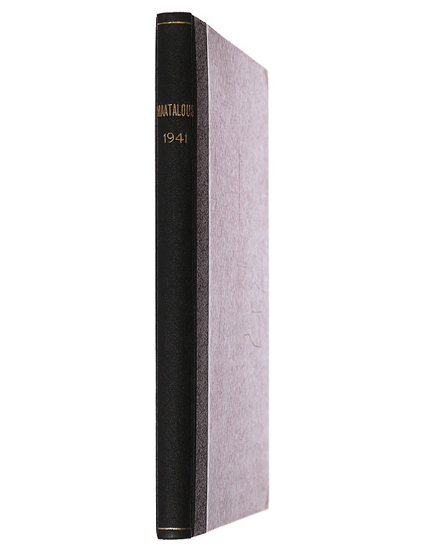 Maatalous: 1941 - K.J. Ellilä - Historiakirjat - 10105487801 - 1