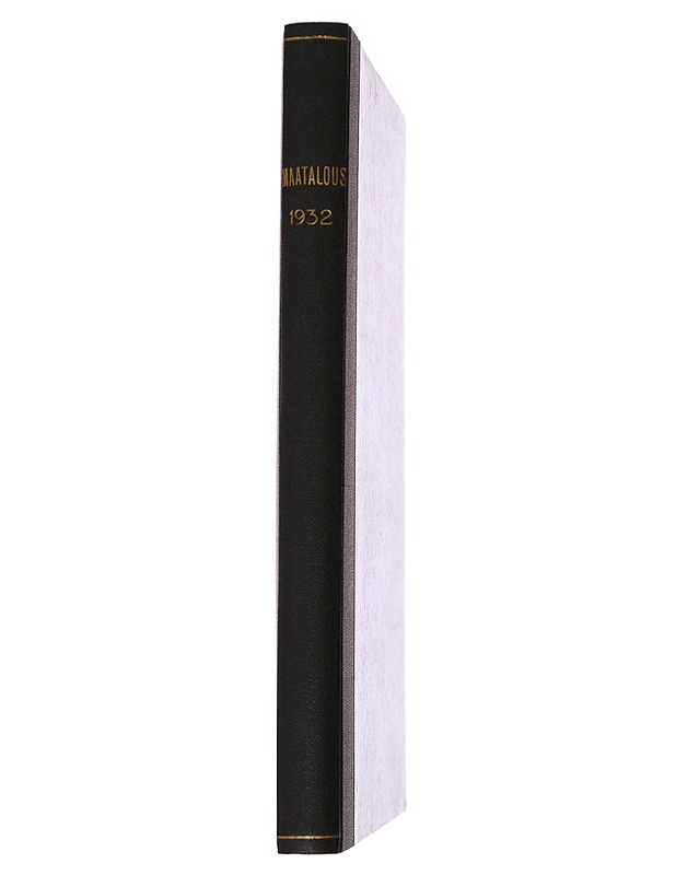 Maatalous: 1932 - K.J. Ellilä - Historiakirjat - 10105487814 - 1