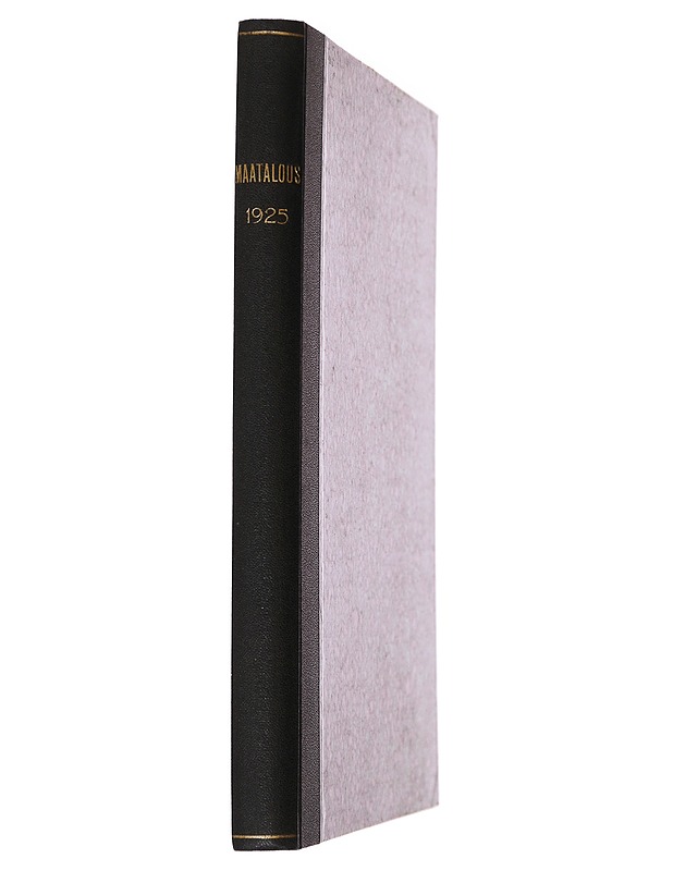 Maatalous: 1925 - K.J. Ellilä - Historiakirjat - 10105487838 - 1
