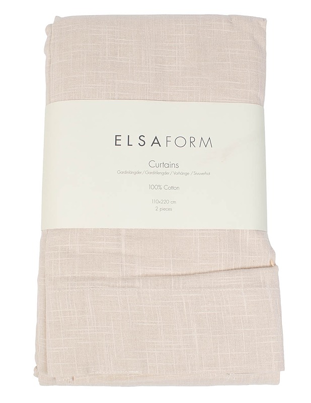 ELSAFORM sivuverho, 110x220 cm, 2 kpl - Verhot ja kapat - 10105487839 - 0