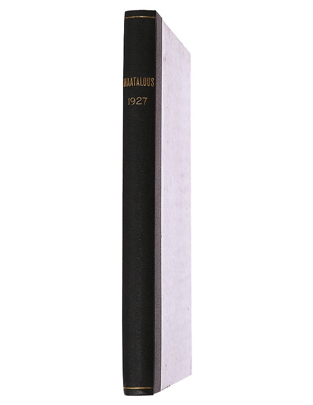 Maatalous: 1927 - K.J. Ellilä - Historiakirjat - 10105487841 - 1