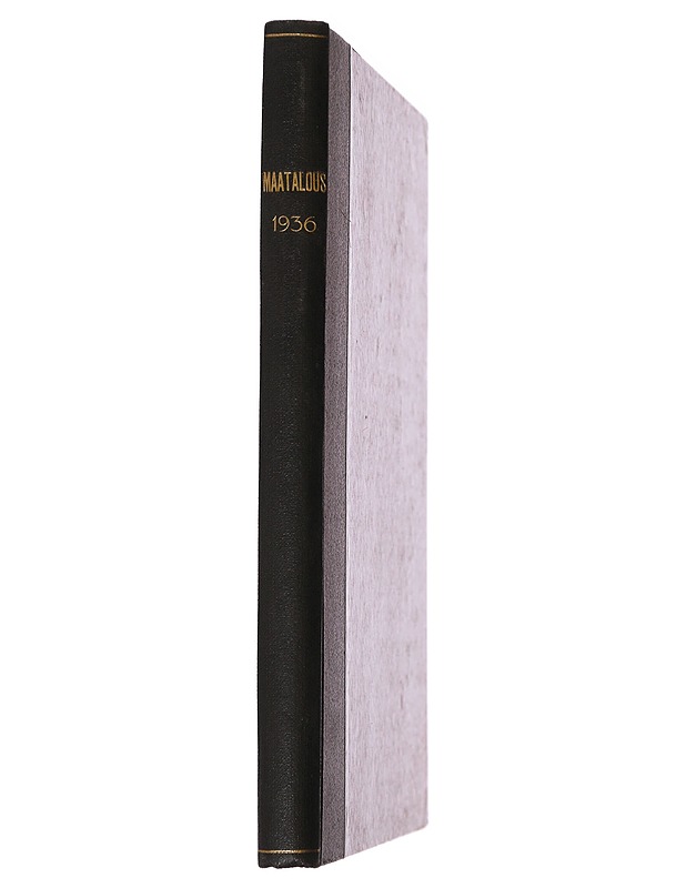 Maatalous: 1936 - K.J. Ellilä - Historiakirjat - 10105487844 - 1