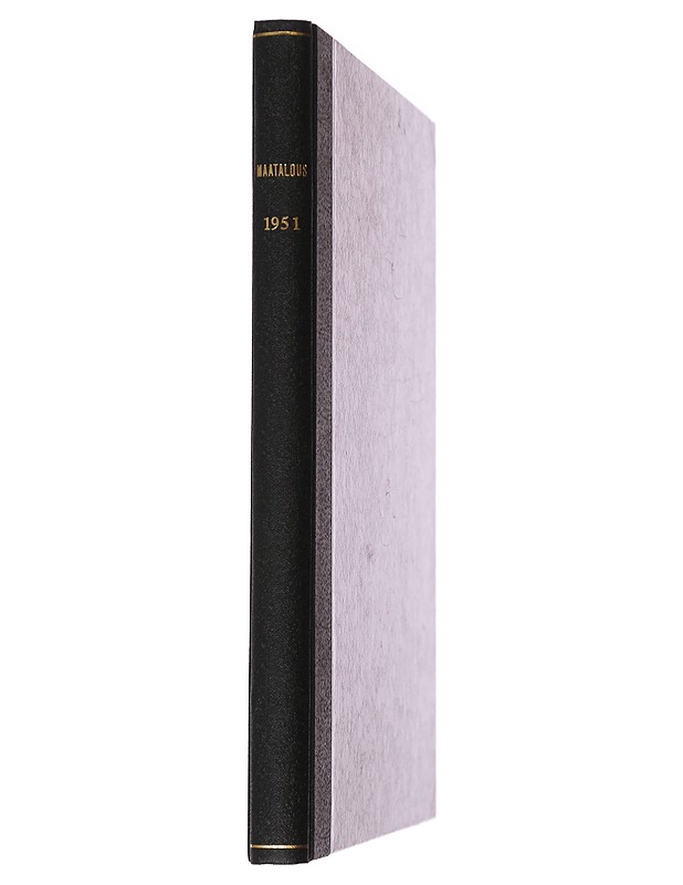 Maatalous: 1951 - K.J. Ellilä - Historiakirjat - 10105487854 - 1