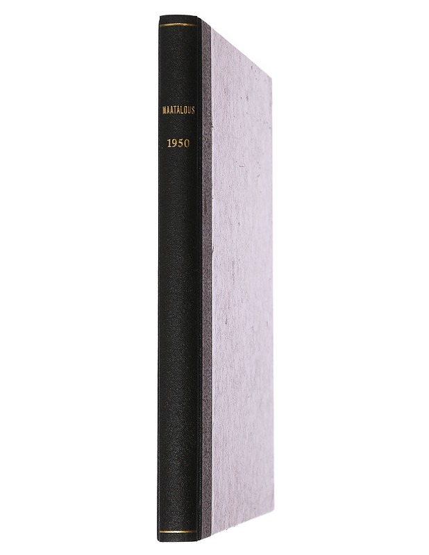 Maatalous: 1950 - Historiakirjat - 10105487856 - 1