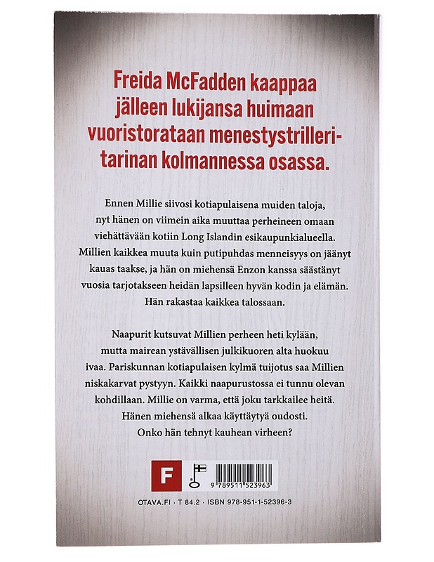 Kotiapulainen valvoo - McFadden, Freida - Jännitys ja dekkarit - 10105487912 - 1
