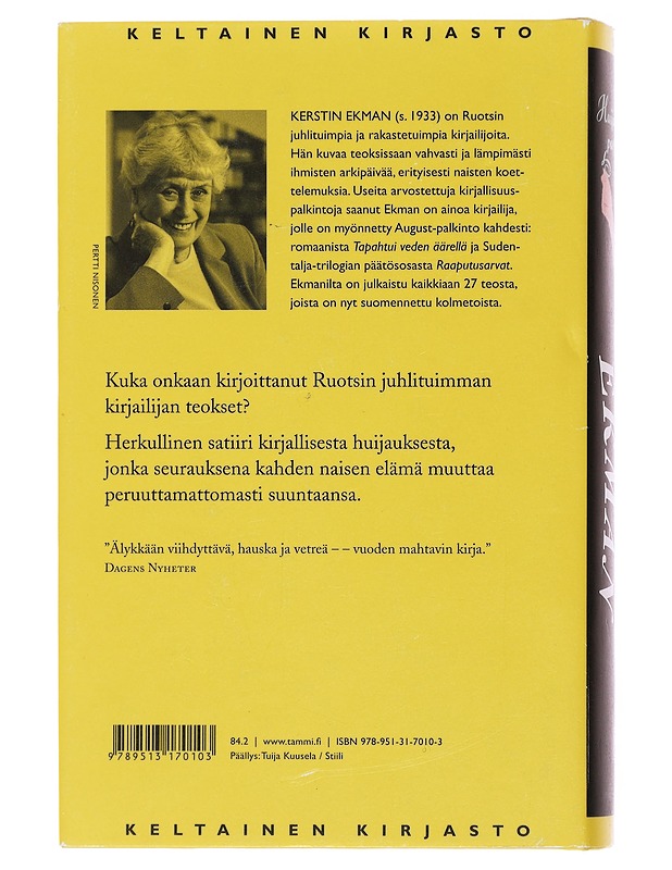 Huijareiden paraati - Ekman, Kerstin - Romaanit ja novellit - 10105487915 - 1