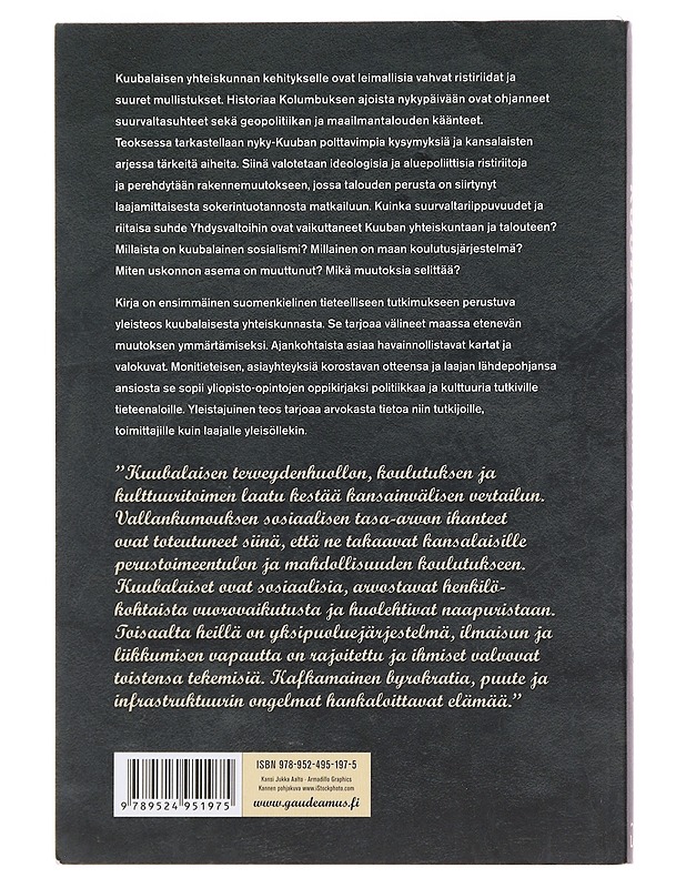 Kuuba : maa, kansa, yhteiskunta - Pauliina Raento - Historiakirjat - 10105487943 - 1