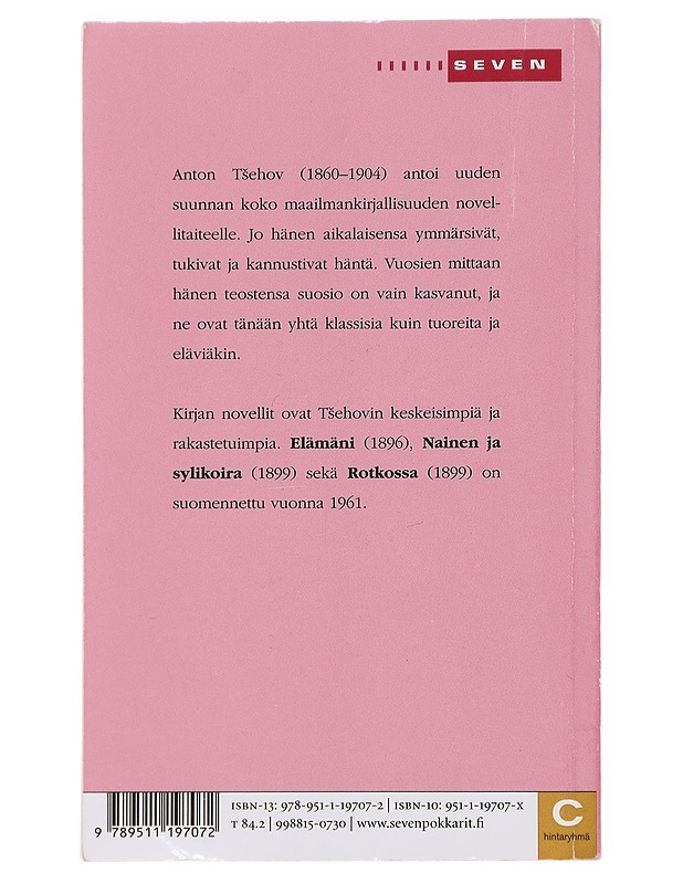 Nainen ja sylikoira - Tsehov, Anton - Romaanit ja novellit - 10105487941 - 1