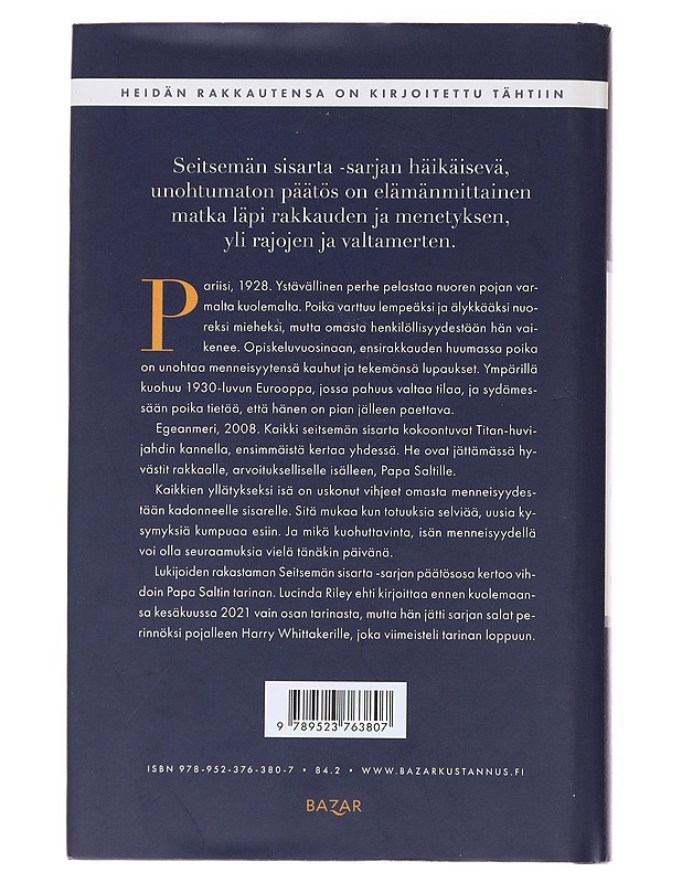 Atlas, Papa Saltin tarina - Riley, Lucinda - Romaanit ja novellit - 10105487992 - 1