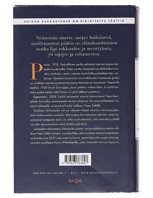 Atlas, Papa Saltin tarina - Riley, Lucinda - Romaanit ja novellit - 10105487999 - 1