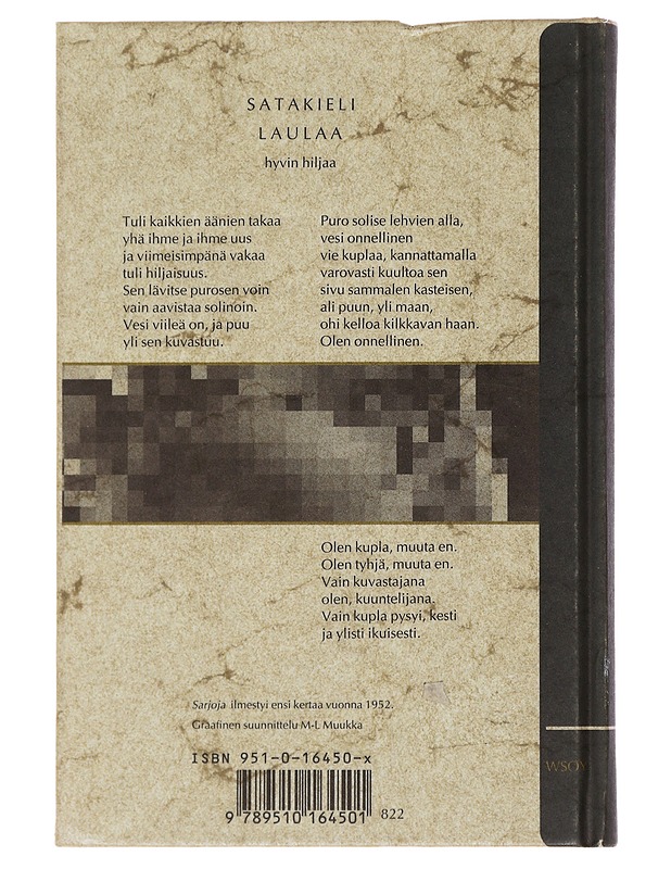 Sarjoja : runoja - Aaro Hellaakoski - Runot ja näytelmät - 10105488049 - 1