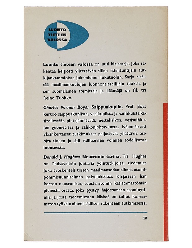 Neutronin tarina - Donald J. Hughes - Tietokirjat - 10105488054 - 1