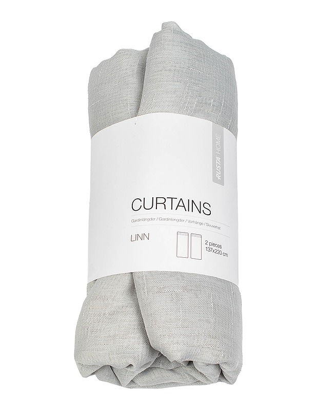 RUSTA Home Linn sivuverho, 137x220 cm - Verhot ja kapat - 10105488139 - 0