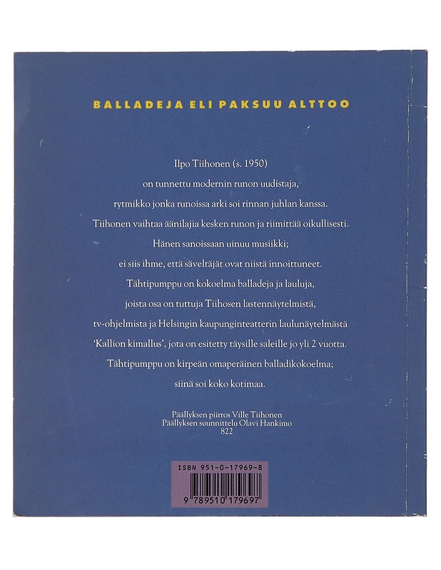 Tähtipumppu - Tiihonen, Ilpo - Romaanit ja novellit - 10105488275 - 1