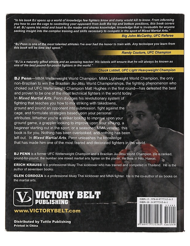 Mixed Martial Arts: The Book of Knowledge - Penn, B. J.; Krauss, Eric - Tietokirjat ja oppaat - 10105488379 - 1