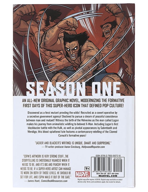 Wolverine : Season One - Ben Acker - Sarjakuvat - 10105488408 - 1